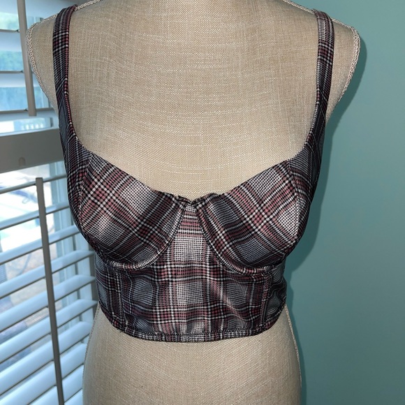 Victoria's Secret Other - Victoria's Secret Plaid Bra/- Black and Red 34D